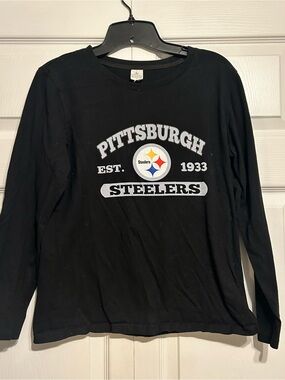 Pittsburgh Steelers Black Long Sleeve Tee